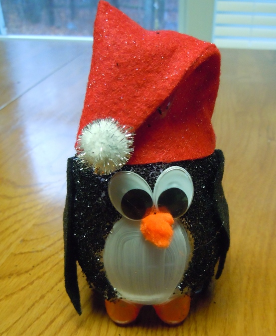Christmas penguin craft